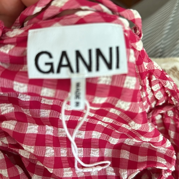 Ganni Stretch Seersucker Maxi Dress (like new!) - Picture 4 of 5